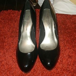 Christian Siriano Black Patent Leather Pumps